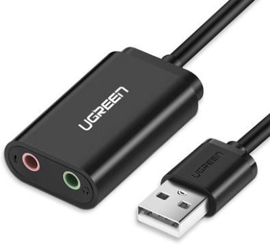 USB-A To 3.5mm External Stereo Sound Adaptor
