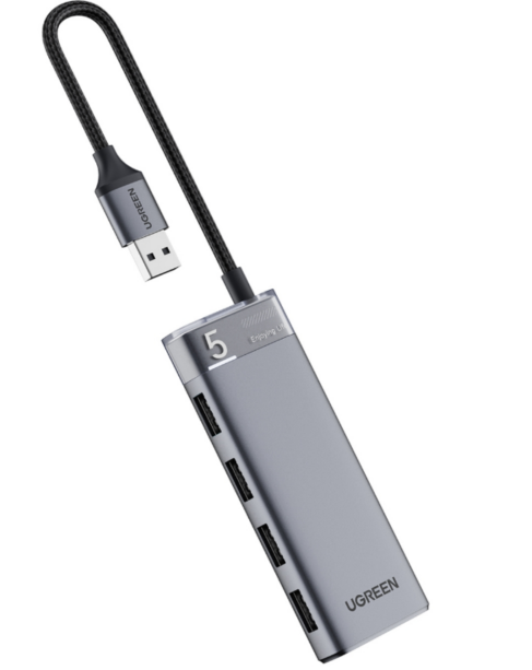 USB 3.2 الجيل 1 4 منافذ HUB   ABS case+Metallic paint  0.2M