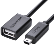 Mini USB 5Pin Male To USB 2.0 A Female OTG Cable