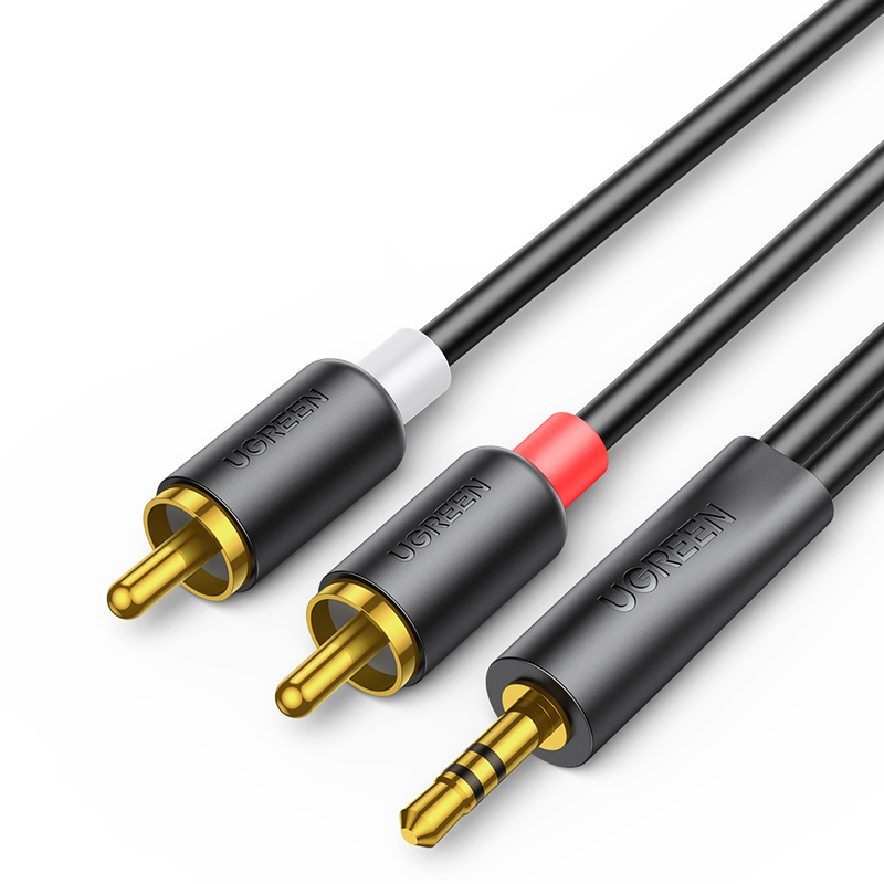 3.5mm Male To 2 RCA Male Cable