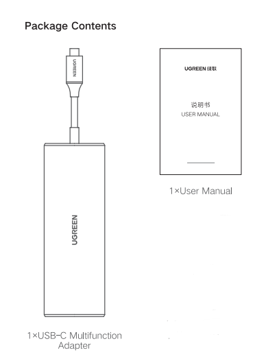 USB-C to2*USB3.0+USB2.0+2*HDMI+RJ45 Gigabit+SD&TF +PD port Converter