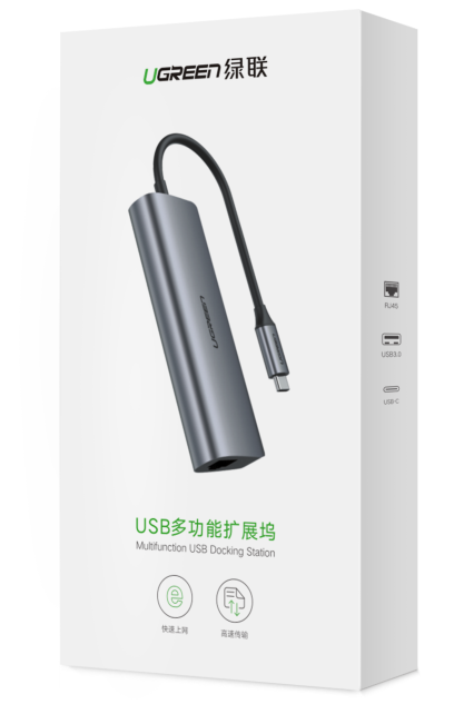 USB-C To 3*USB 3.0 A HUB + Gigabit Converter